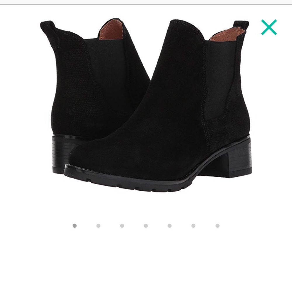 Eric Michael Black Suede Chelsea booties